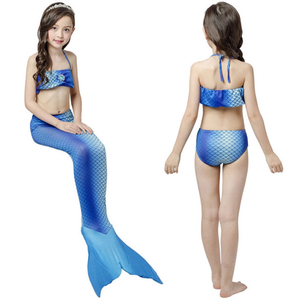 Áo tắm nàng tiên cá 2018 Công chúa dễ thương Beach Spa Girl Baby Baby Baby Female Female Split đồ bơi giá tốt