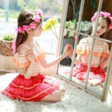 Детский наряд маленькой принцессы, купальник, летний комплект для принцессы, косплей