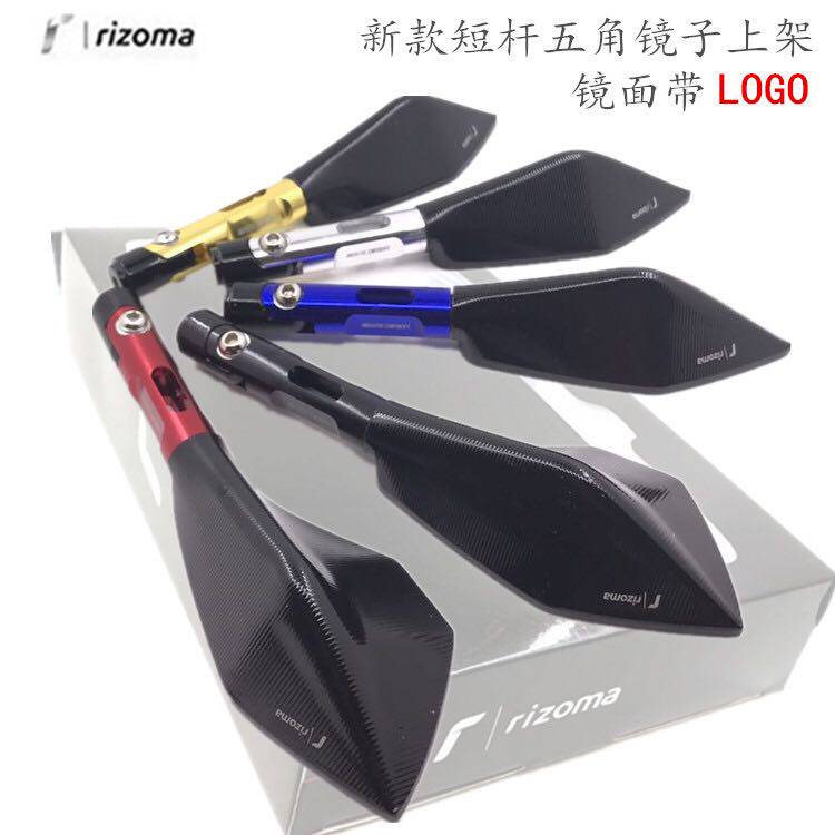 Motorcycle accessories CNC TV rearview mirror for sports car Pentagon Short Bar mirror aluminum alloy backmirror