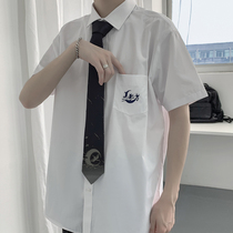 dk uniform male jk short sleeve shirt original day ensemble college wind class high school student summer couple lining clothes jacket