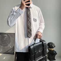 dk uniform male jk shirt long sleeve day Faculty Wind white shirt lover fitting a small crowd design sense superior blouse