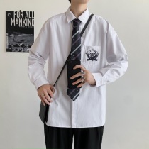 dk uniform white shirt mens long-sleeved 2020 autumn new school season class clothes jk shirt student clothes college style