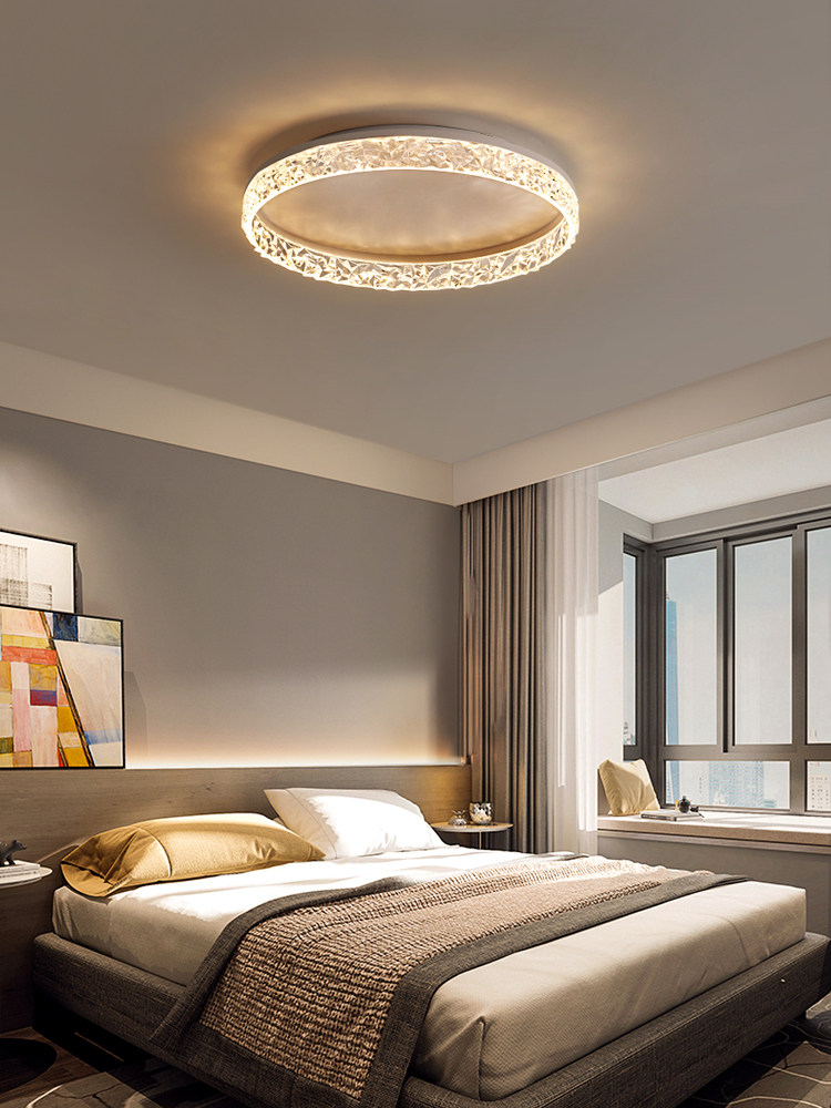 Light Luxury Bedroom Lamp, Modern, Simple and Elegant Ceiling Lamp, Warm, Romantic and Creative Round Dining Room Master Bedroom Room Lighting Fixtures