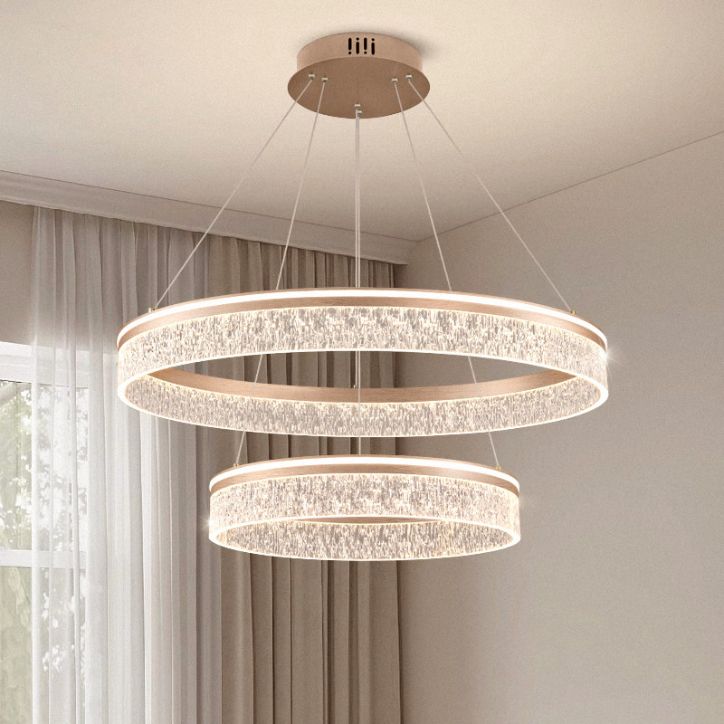 Итальянская светлая роскошная люстра для гостиной LED smart room light 2025 новая минималистичная высококачественная люстра для кольцевого зала