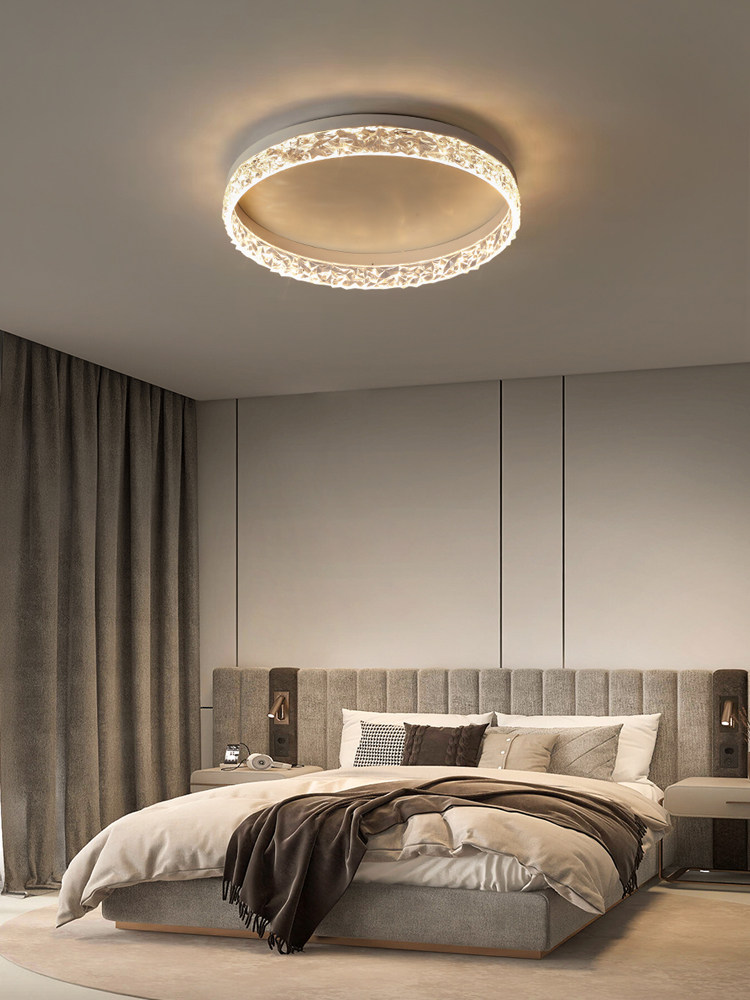 Light Luxury Bedroom Lamp, Modern, Simple and Elegant Ceiling Lamp, Warm, Romantic and Creative Round Dining Room Master Bedroom Room Lighting Fixtures