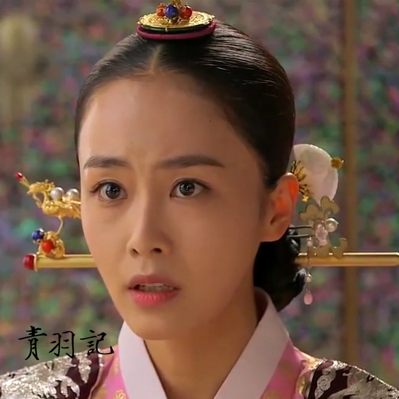 Qingyu Ji's new Zhang Yuzhen Zhongdian hair accessories Korean drama same style female hairpin Korean ethnic hair accessories Hanbok accessories