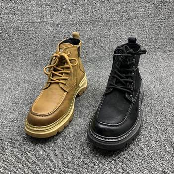 Brand withdrawn fashion martin boots flat casual men's boots