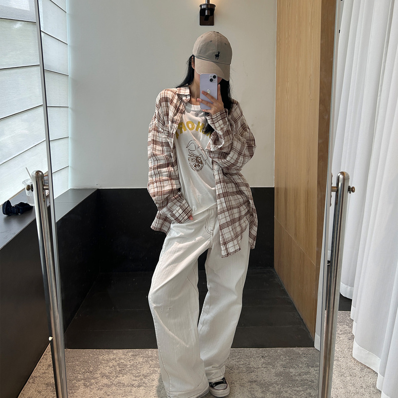 Chengzi【Design-Inspired Side-Tie Jeans】2026 New Niche High-Waisted Slimming White Denim Chengzi【Design-Inspired Side-Tie Jeans】2026 New Niche High-Waisted Slimming White Denim