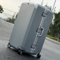 Large Aluminum Frame Pull Bar Case Universal Wheels 80 Large Capacity Suitcase Man 100 Inch Moving Password Suitcase Woman 60