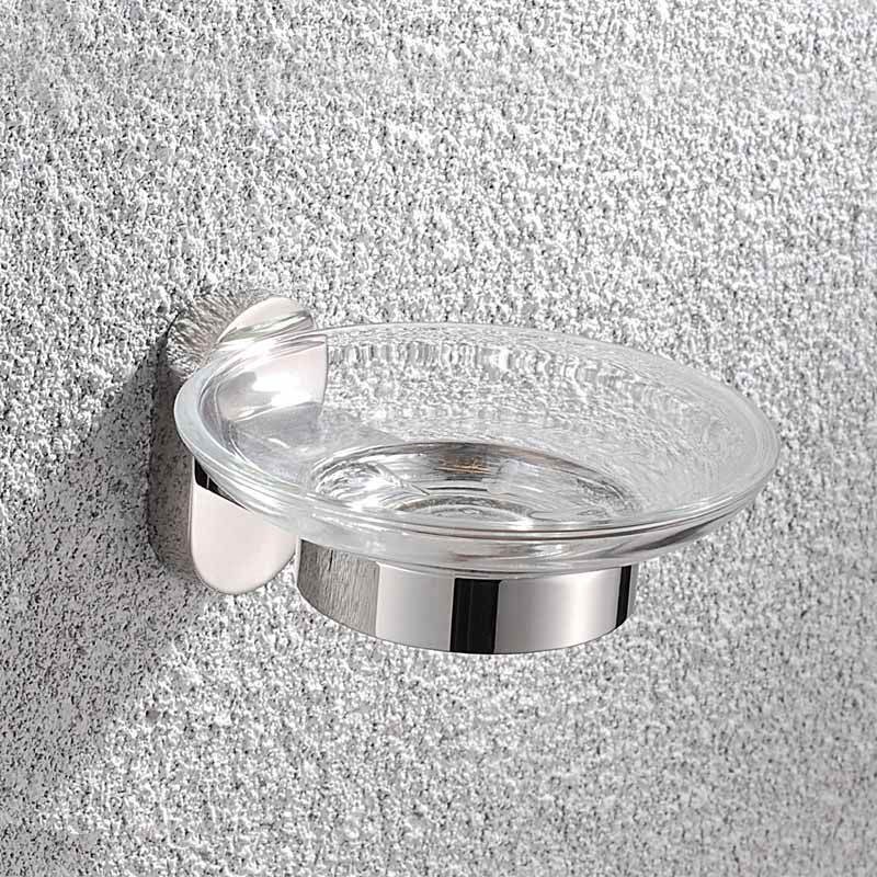 Pure 304 Stainless Steel Finely Cast Base Dressing Room Mirror Bright Light Polished Soap Dish 9806 without plating