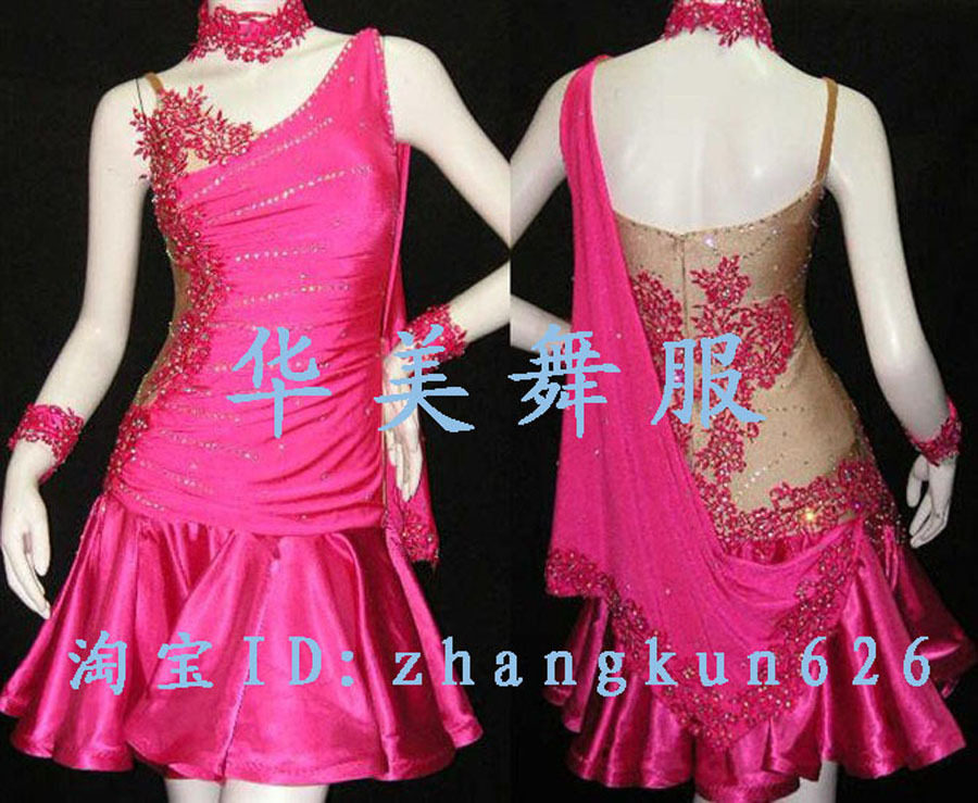 Hua Mei's new Latin Lombardo Performance Competition Dance Dresses Performance Costume National Tender Cowboy Precisely Samba Dance Suit to Do