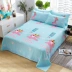 Một mảnh vải cotton ký túc xá sinh viên phim hoạt hình thiếu nhi 1,2 đơn 1,5 đôi 1,8m đơn mùa hè Khăn trải giường