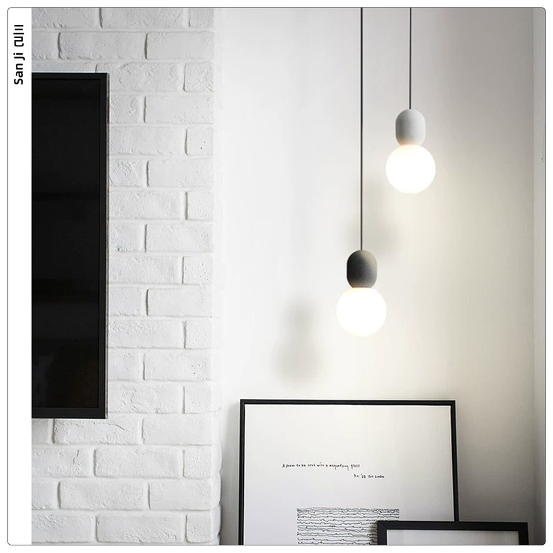 Microcement Terrazzo Minimalist Restaurant Bar Counter Cafe Bedroom Bedside Lamp Concrete Glass Decorative Small Pendant Light Microcement Terrazzo Minimalist Restaurant Bar Counter Cafe Bedroom Bedside Lamp Concrete Glass Decorative Small Pendant Light