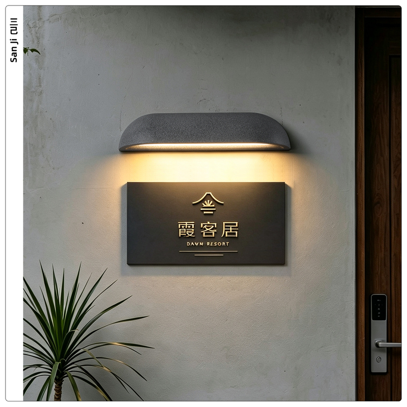 Micro-Cement Outdoor Waterproof Wall Lamp for Villa Courtyard, Exterior Wall Light, Door Head, Corridor, Minimalist Cement Lighting Fixtures