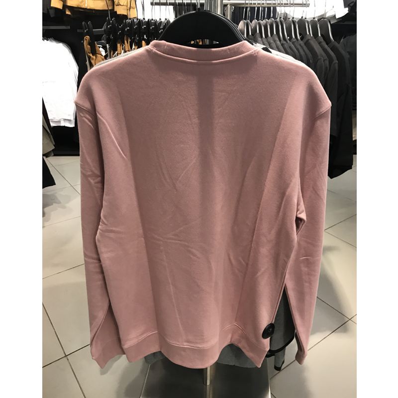 H & M Men 2018 Mới Cotton Blend Áo len cổ áo sườn dài tay áo dài hàng đầu HM0540513 áo len nam cổ tròn