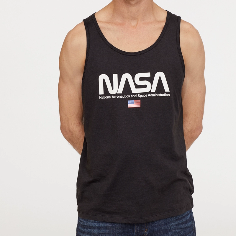 Áo sơ mi nam ELEVEN mùa xuân 2019 mới buông lơi vest nasa giản dị HM0736769 - Áo vest cotton