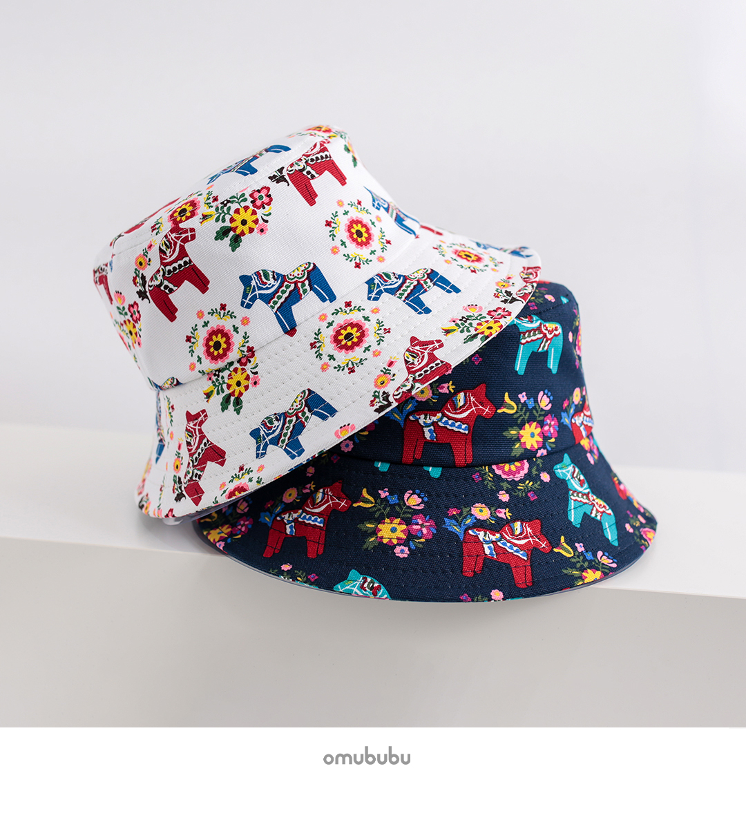 Unisex Lässig Einfacher Stil Karikatur Pferd Drucken Breite Traufen Bucket Hat display picture 11