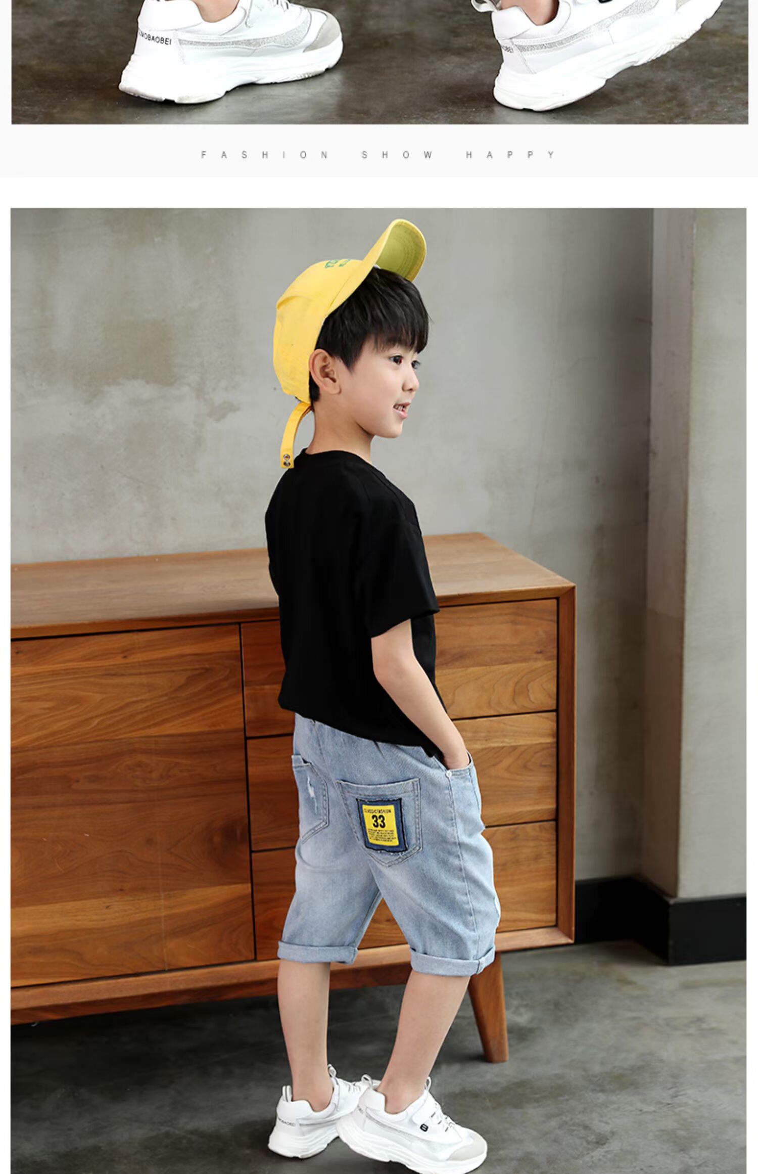 Quần short nam denim mùa hè mỏng mặc năm quần thủy triều nhỏ vừa và quần lớn quần mùa hè quần nữ cắt cúp - Quần jean quần yếm jean trẻ em