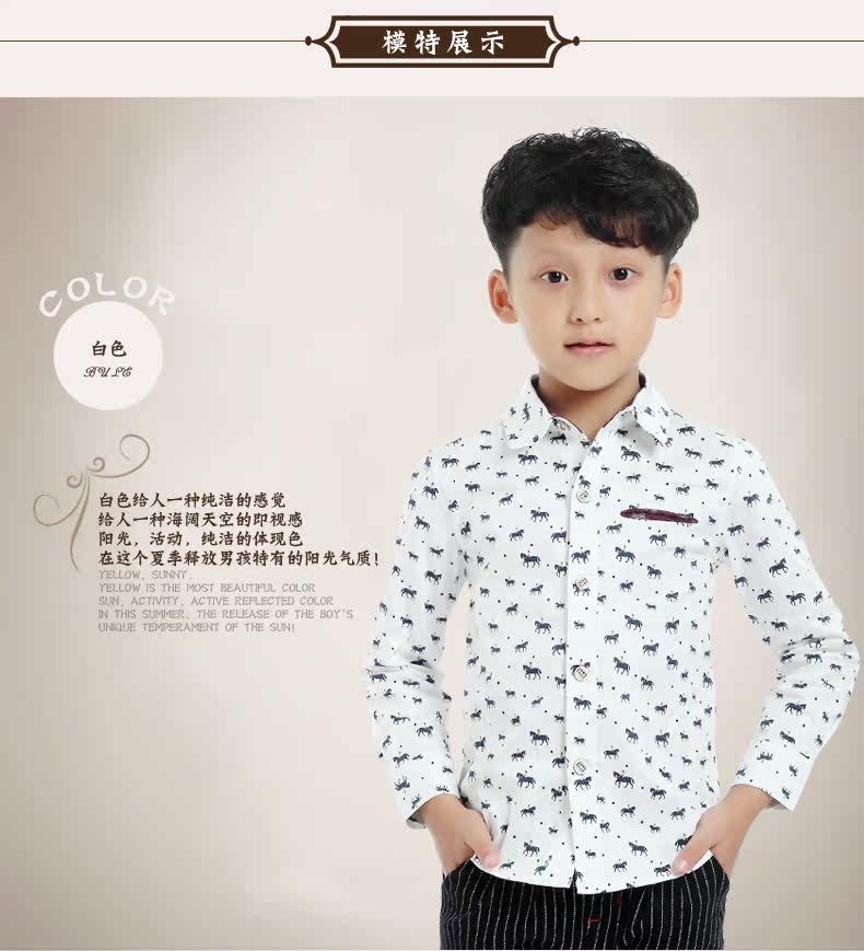 Chemise garcon à manche longue - Ref 2075761 Image 16