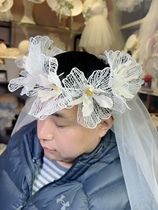 Meigao original fairy-style handmade garland veil bridal headwear shape photo studio photo sample exterior scene