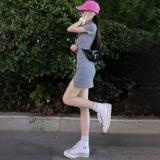 Летнее платье, приталенный сексуальный корсет, мини-юбка, в обтяжку, с акцентом на бедрах