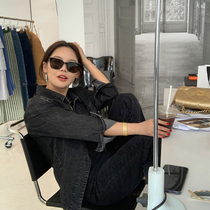 wxlstudio black blue denim shirt women 2021 spring new loose long sleeve denim thin coat