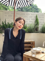 WXLSTUDIO manpower set of super-display slim paper people fashion suit womens knitted sweatshirt wide leg pants