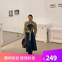 wxlstudio short coat denim windbreaker two-piece female 2020 Spring New Korean loose set