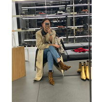 WXLSTUDIO early autumn bi prepared ~ walking with wind atmosphere classic khaki windbreaker coat womens length