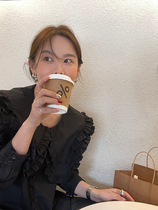 WXLSTUDIO Agaric Side Doll Collar Shirt Woman Fall New Vintage Design Sensation Small Crowdlength Sleeve Shirt