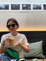 wxlstudio mold custom color ~ hanger pattern embroidered T-shirt female spring Korean white short sleeve top