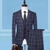 Bộ đồ vest nam ba mảnh phù hợp với Hàn Quốc Slim kinh doanh chuyên nghiệp váy nhỏ phù hợp với người đàn ông tốt nhất chú rể váy cưới - Suit phù hợp quần short nam Suit phù hợp