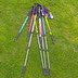 Ultralight trekking cực telescopic mía đi bộ leo núi gậy đi bộ thiết bị du lịch ngoài trời unisex gậy đi bộ gấp gọn có đèn Gậy / gậy