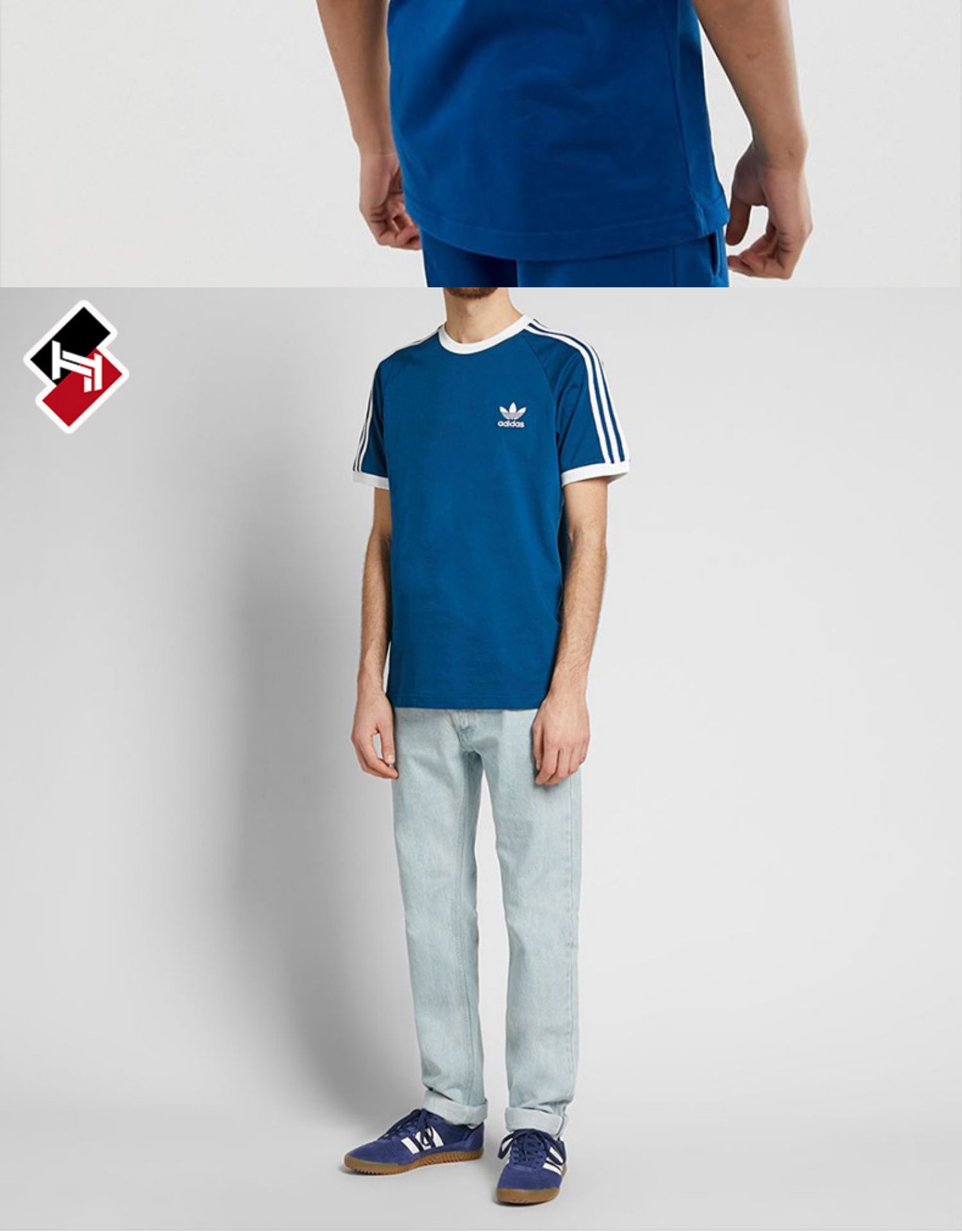 Adidas clover cổ điển giản dị mùa hè nam áo thun ngắn tay DV1566 DY1530 DY1532 DV1564 - Áo phông thể thao áo ba lỗ thể thao