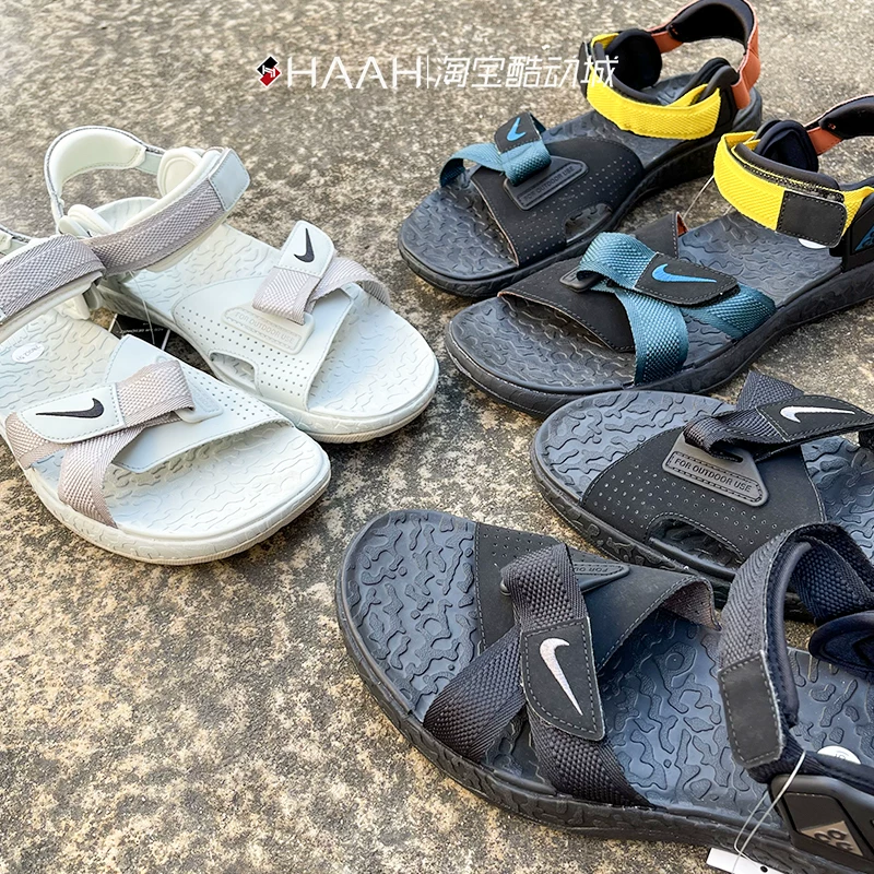 Обувь для отдыха Nike пляжные спортивные тапочки с крючками-липучками для мужчин и женщин