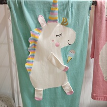 Foreign trade children cotton soft three-dimensional knitted blanket sofa cover car air conditioning blanket childrens room home match