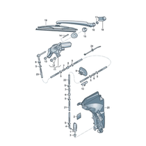 Suitable for Audi Q5 rear wiper 8R0955425