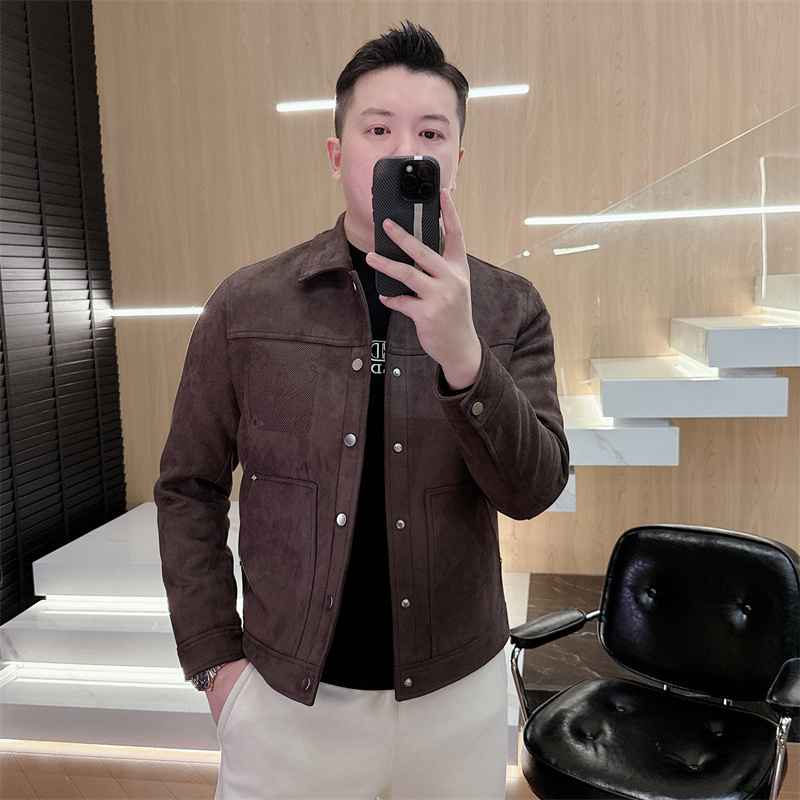 Suede-Style Lapel Men's down Jacket 2025 Winter New Casual High-End Stylish White Duck down Coat Trendy Suede-Style Lapel Men's down Jacket 2025 Winter New Casual High-End Stylish White Duck down Coat Trendy