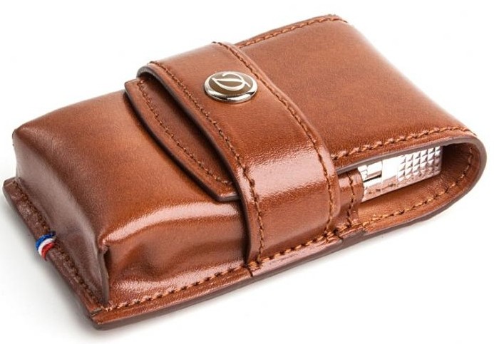 STDupont du Penggenuine leather sheath L2Gatsby series in long version 180124 brown spot