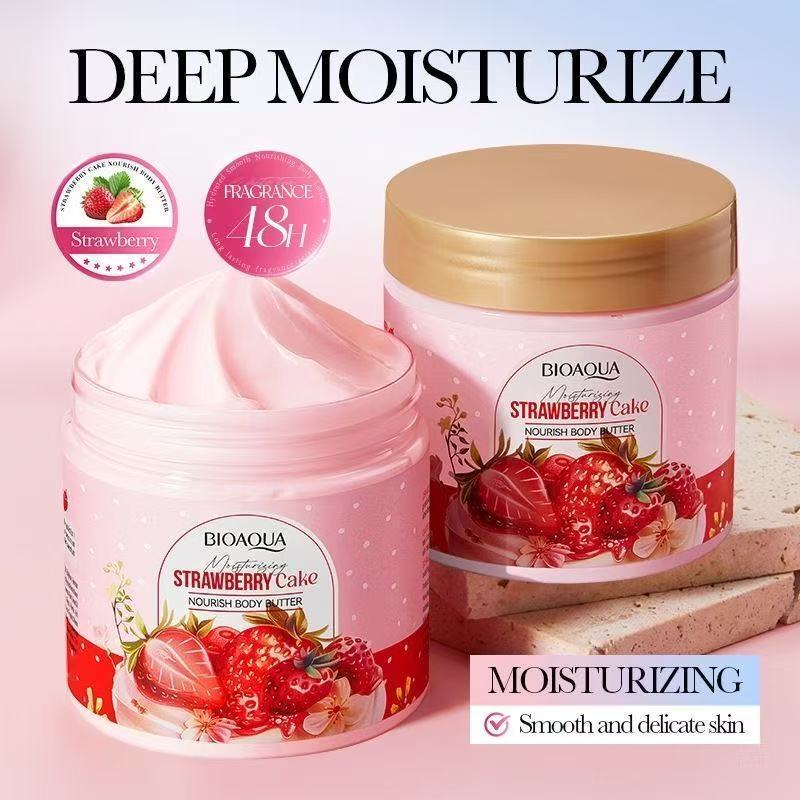 Strawberry Cake Nourishing Body Butter Autumn and Winter Body Lotion Chocolate Coconut Autumn and Winter Moisturizing Vanilla Flavored Butter