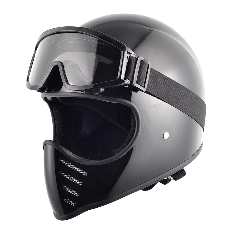 Mũ bảo hiểm xe máy Thompson / mũ bảo hiểm retro Mũ bảo hiểm bay Harley mũ bảo hiểm xuyên quốc gia - Xe máy Rider thiết bị bao tay moto