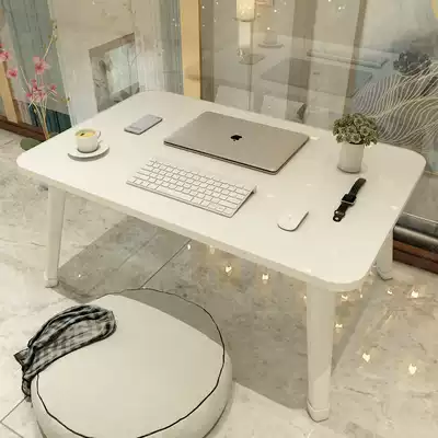 Small bed table Bedroom floor foldable bed table Simple household large lazy table Dormitory bedroom