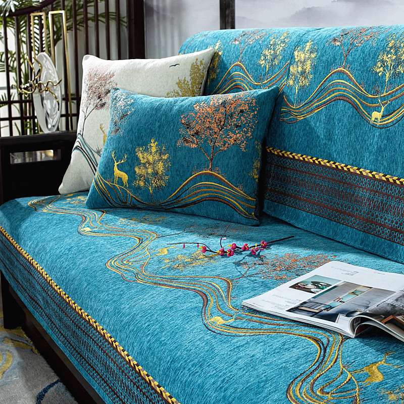 Shelf 2021 - season anti - ski snowwood cushion modern red wood cushion custom new general sofa pad Chinese style