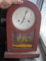 In good condition it can be used old mechanical clock from the Cultural Revolution ruddy wooden old clock Chairman Maos poems twilight nostalgic ancient clock 1