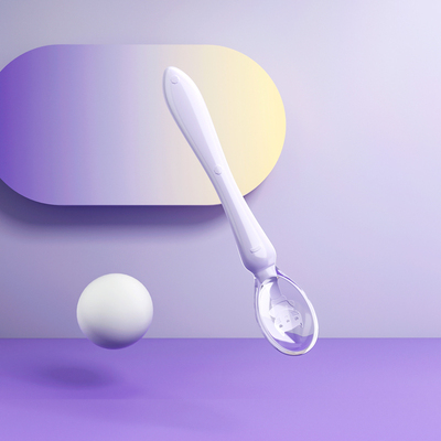 宝盖儿婴儿食品级硅胶软勺