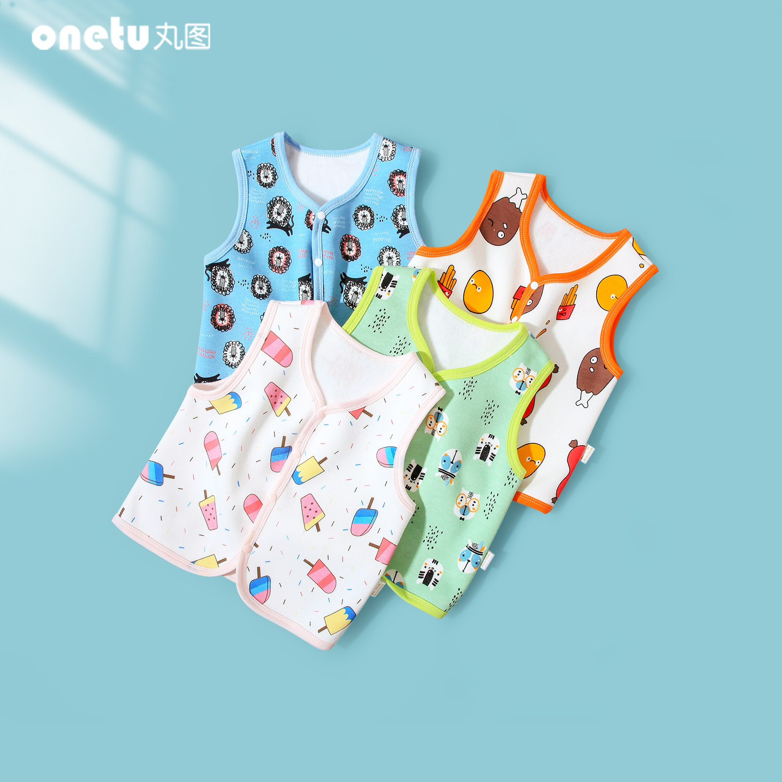(Broken Code Clearance) Baby Vest Plus Velvet Warm Baby Vest Autumn and Winter Boys Vest Girls Children's Vest
