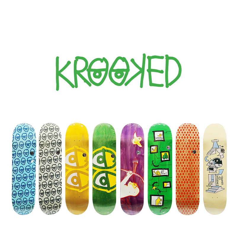55 Skate Shop American Skateboard Big Brand Imported KROOKED Professional Skateboard Surface Double Rocker Crocker