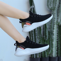 Square dance ghost dance shoes womens soft-soled outer wear new dance shoes black flat-bottomed four seasons dance sneakers dance exercise shoes