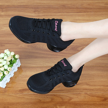 Spring and summer new dance shoes mesh breathable square dance shoes jazz shoes soft-soled fitness dance shoes adult dance shoes