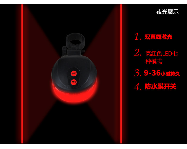 Lumière vélo FJQXZ - Taillights - Ref 2398515 Image 6